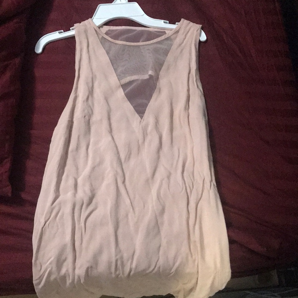 Urban outfitters light pink mesh tunic dress